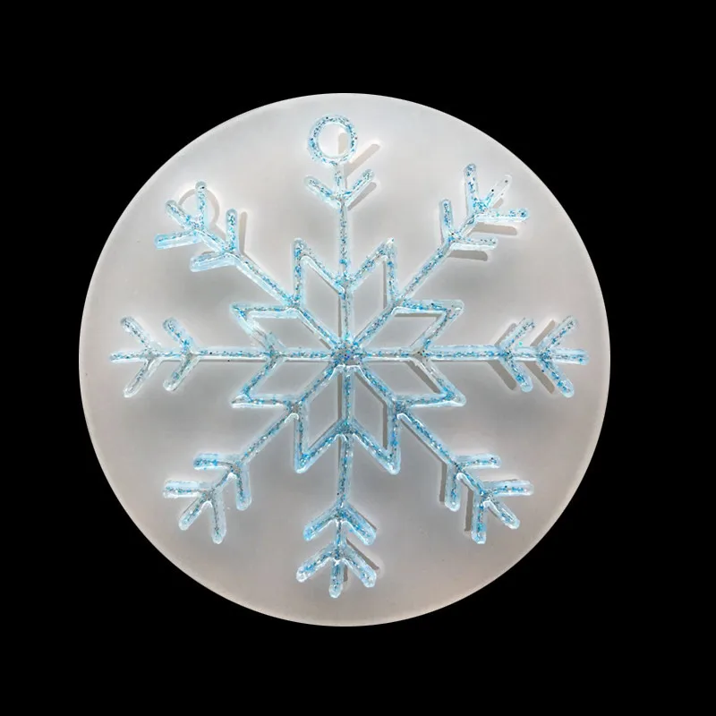 Зеркальная Снежинка Ювелирная формочка для силиконовой Подвески Хрустальная Форма Подвеска 16114
