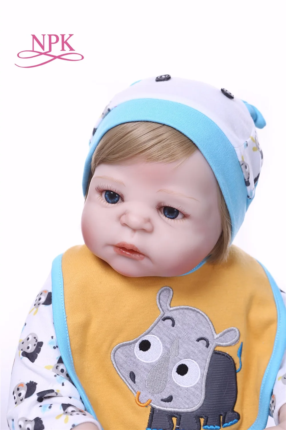 57 см NPK Boneca Reborn blue little rhino винил Baby Doll игрушки реалистичные дети день рождения