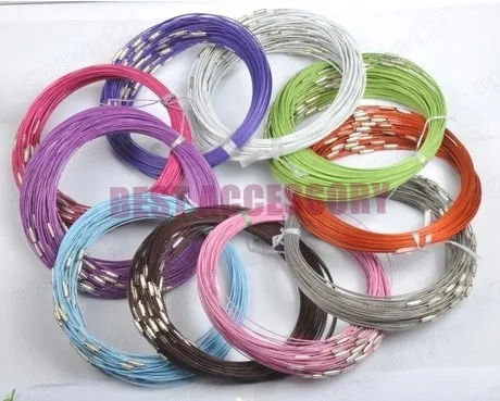 conew_memory wire cord necklace choker00125