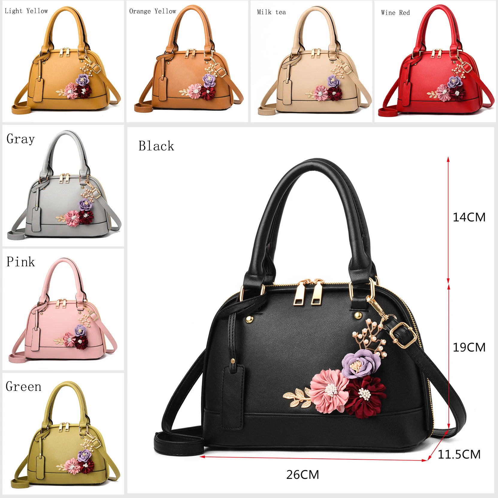 

2019 Famous brand design handbag women fashion Red tote bag high quality Patent leather shoulder handbag ladies office Shell bag