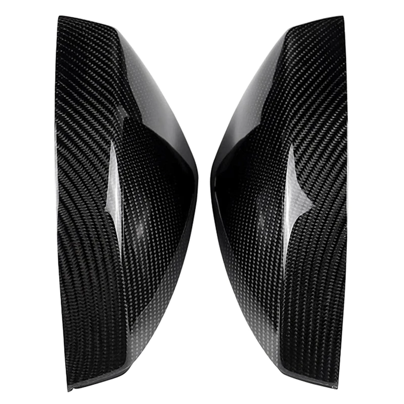 1 Pair Side Mirror Covers For Cars For-Audi A3 S3 8V Rs3 Side Wing Mirror Covers Caps(Carbon) Replace 2013 20