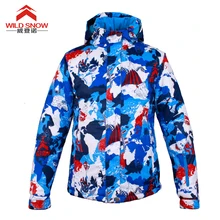 

Wild snow 2017 new style men's ski jacket male windproof men's winter jacket
