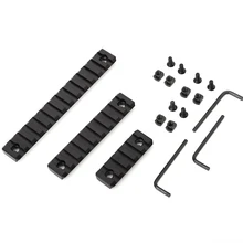 AR15 rail Aluminum M-Lok 5 9 13 Slot Picatinny/Weaver Rail Handguard Section set AR-15 MLOK Handguard 20mm Picatinny Rail picatinny rail for g36 g36c series black