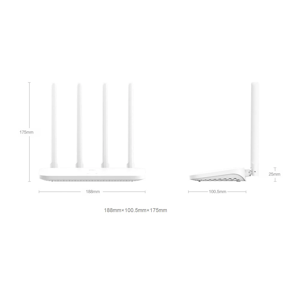 Wi Fi роутер Xiaomi Mi 4A/4A гигабитный 2 4/5 0 ГГц 1167 Мбит/с 4 антенны 128 Мб|Беспроводные