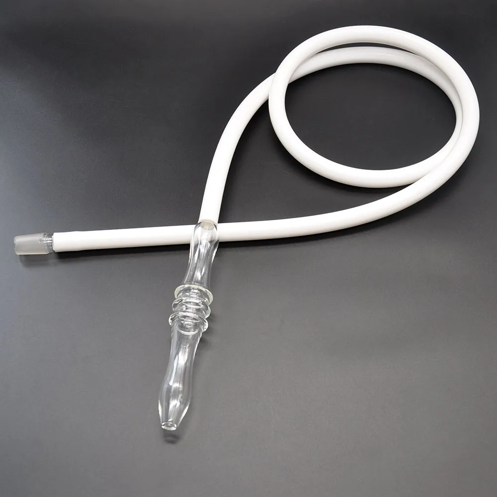 

[HORNET]1.8M Hookah Shisha Glass Silicone Hose with 20MM Glass Stem Handle Nargila