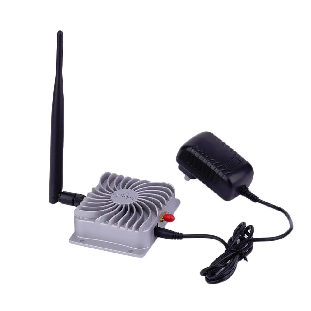 2.4GHZ Super Long Range High Speed IEEE802.11b/g/n WiFi WLAN Signal Booster 5W Wifi Wireless Broadband Amplifier Silver new 2pcs 5w 5 8ghz wifi wireless broadband amplifier plug and play 802 11b g n high power range signal booster for wifi router
