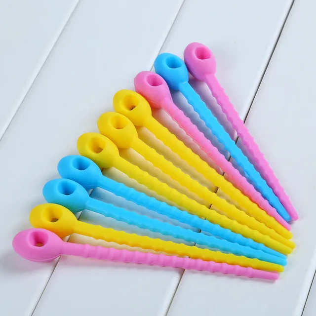 100 Food Grade Silicone Bag Ties Cable Management Zip Tie Twist 100 Food Grade Silicone Bag Ties Cable Management Zip Tie Twist All