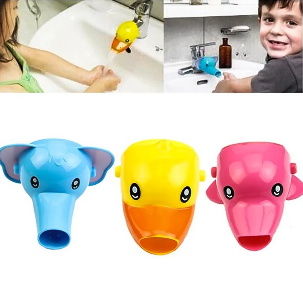 

Faucet Extender Animal Spout Extender Bathroom Sink Extender for Baby Kids Hand Washing Gather water