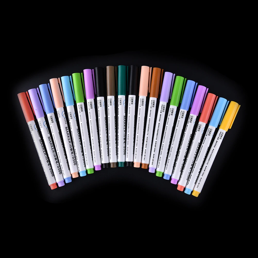 8Pcs/12Pcs/set 12/8 Colors White Board Marker Pen Set Erasable Whiteboard Pen Stationery Office School Drawing Supplies