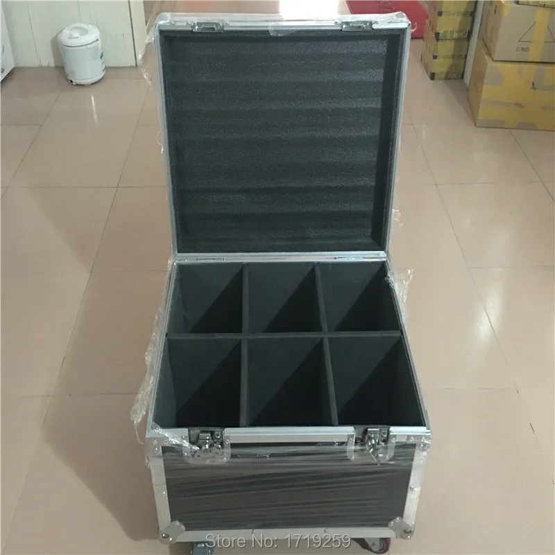 

Flight Case with 6 pieces Mini Spot 60W LED Moving Head Light With Gobos Plate&Color Plate,High Brightness 60W Mini Led DMX512