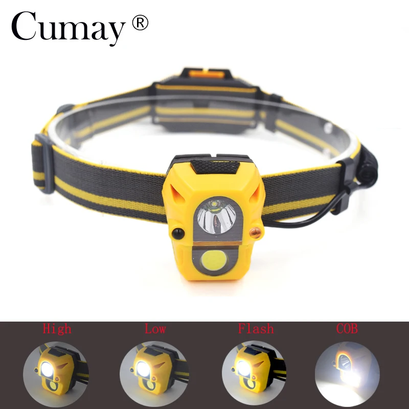

Mini Outdoor LED Headlamp AAA PIR Motion Sensor Headlight Camping Flashlight Head Light Torch Lamp