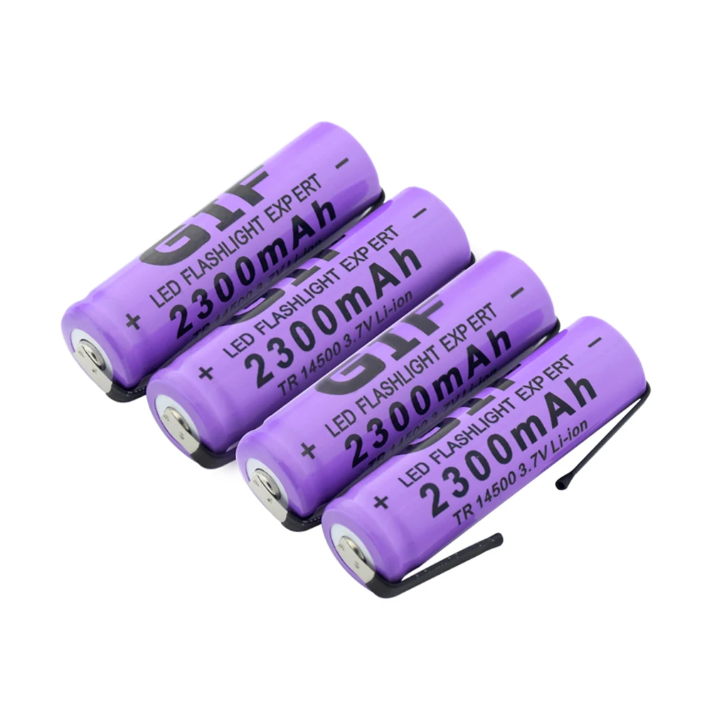 1/2/4 шт. высокое качество 3,7 V 14500 2300mAh литий-ионный аккумулятор для батареи, Длительное Действие, 14500 фонарь фонарик заменитель Батарея