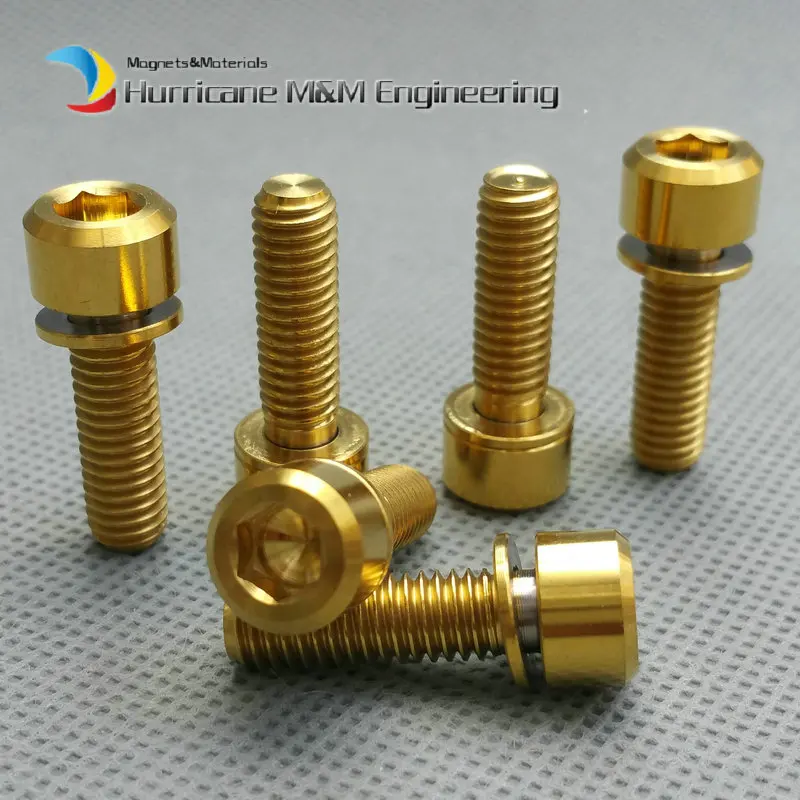 Buy 6 pcs Ti Bolt M6 x20 w/ Captive Washer Stem Brake