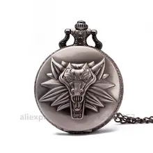 100 шт./лот дикие карманные часы с изображением животных арабские цифры Кварцевые часы с цепочкой антикварные ювелирные изделия кулон ожерелье