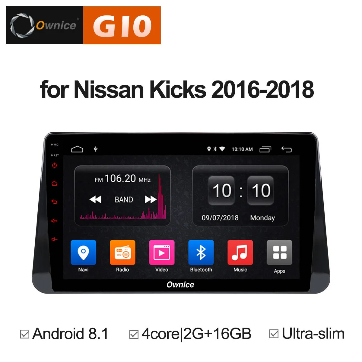 10 1 дюймов Ownice C500 + G10 Android 8 dvd плеер автомобиля для NISSAN пинает 2016 2017 2018 мультимедиа