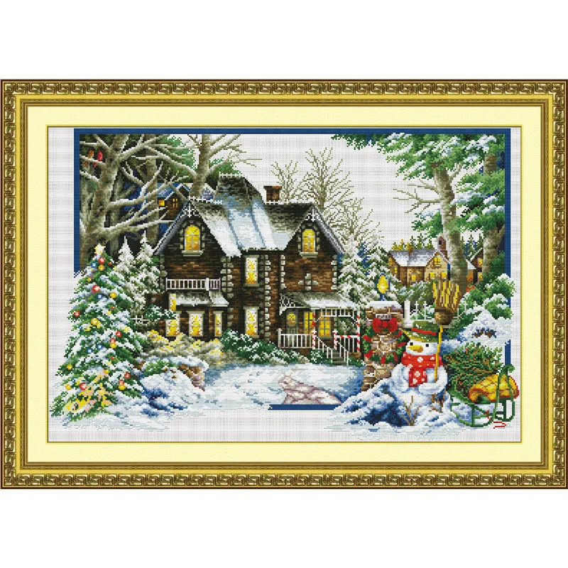 

Landscape Painting Chinese Cross Stitch Embroidery Counted Printed On Canvas DMC 11CT Needlework Sets Kits Large Size Home Decor