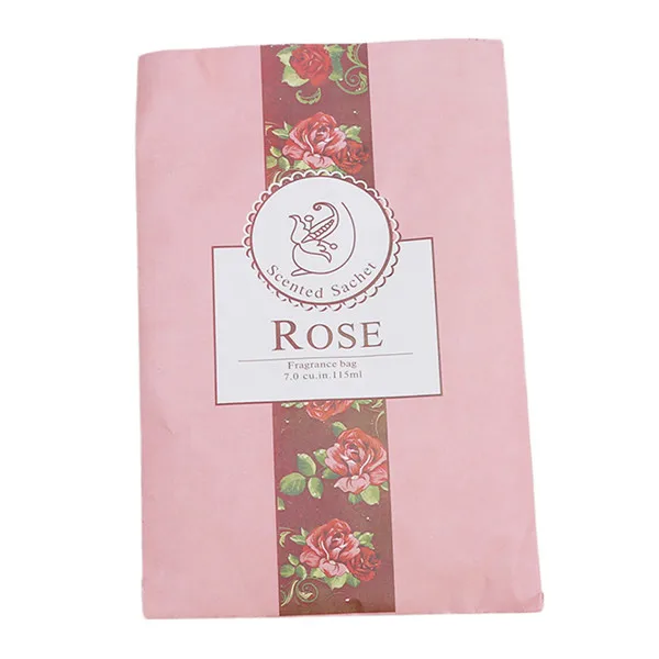 Ароматерапия натуральный запах благовония гардероб Саше воздух свежий аромат мешок духи Лаванда Роза Жасмин цветок лилии - Цвет: Rose