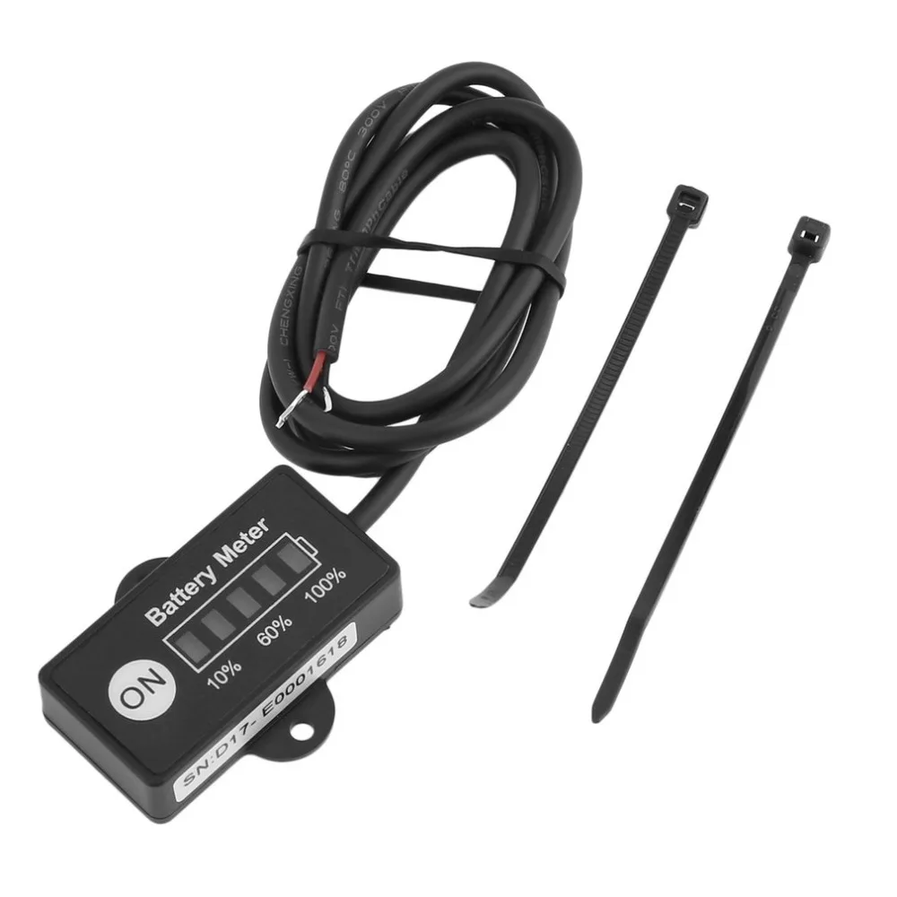 1pcs Lead Acid Battery Fuel Gauge Indicator Meter for 12 Volt SLA AGM