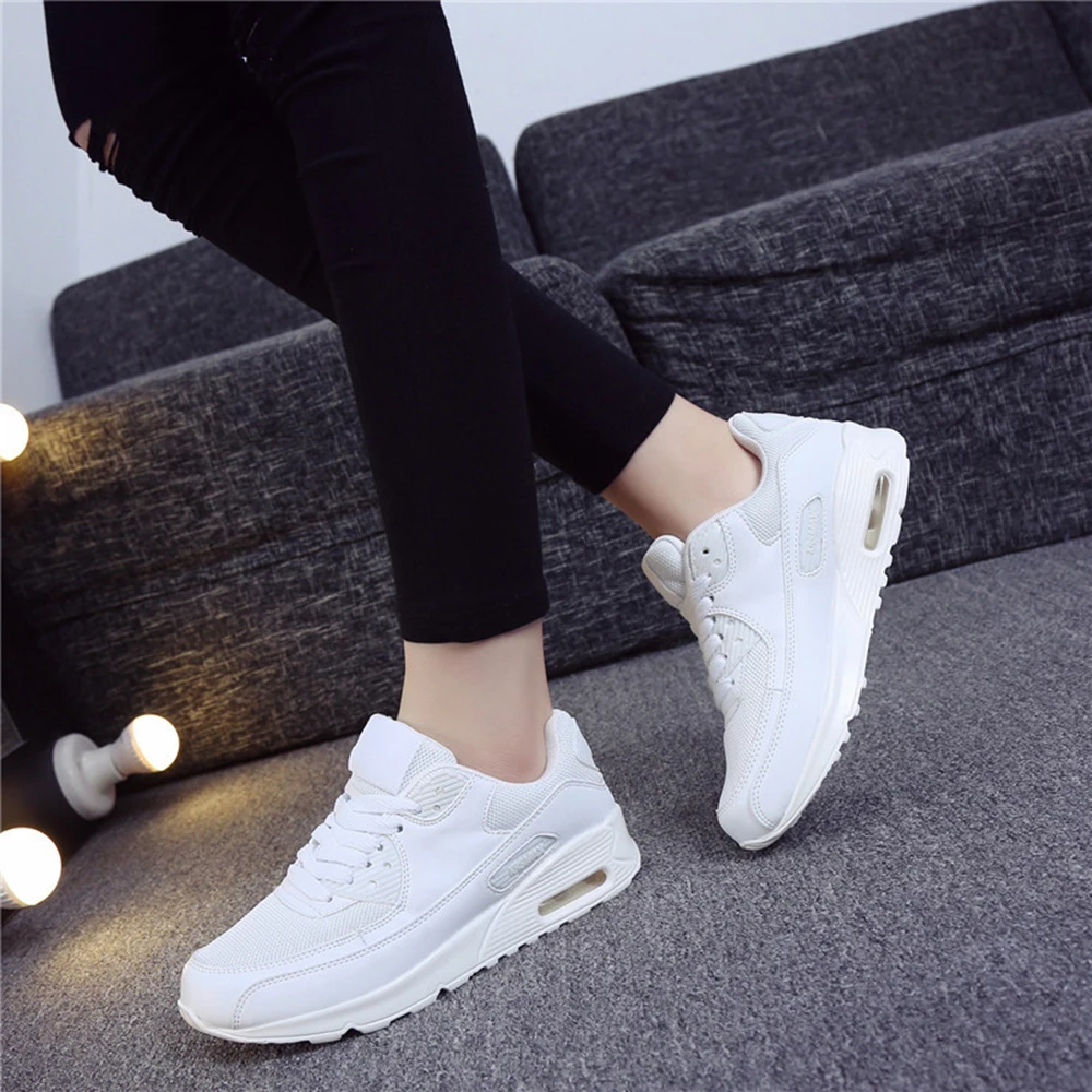 

White Platform Sneakers Casual Shoes Women Tenis Woman Footwear Basket Black White 2019 New Fashion Designer Korean Women Shoes