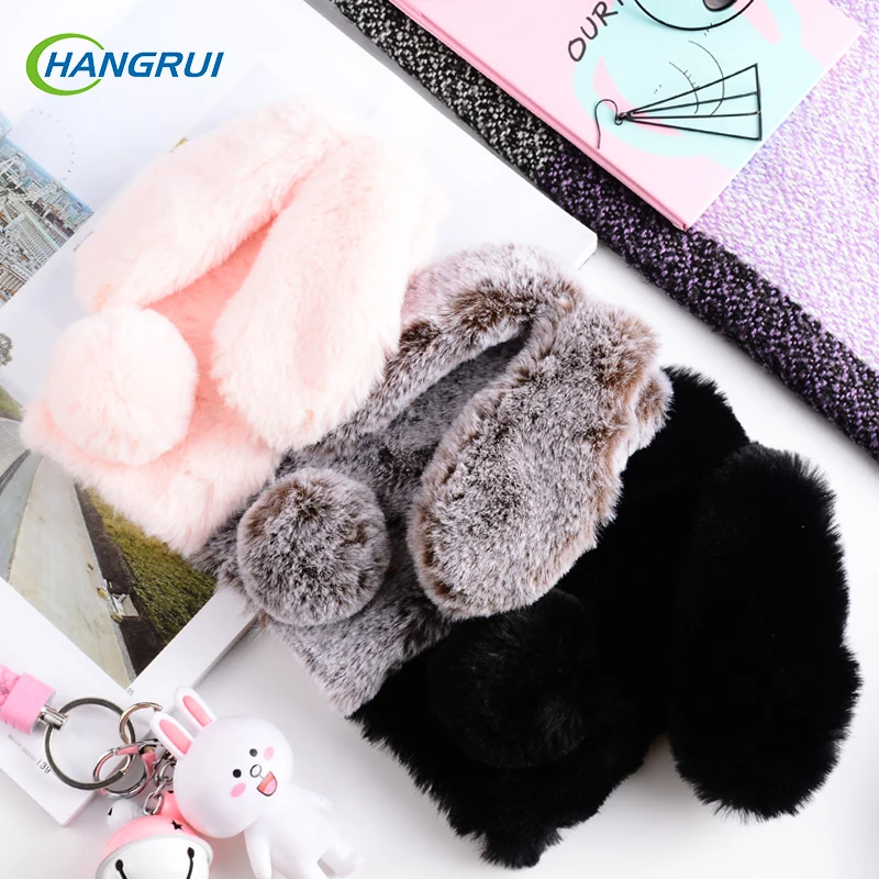 

3D Warm Fluffy Fur Rabbit Cute Case for XiaoMi RedMi 5 Plus Note 5 6 Pro Case for XiaoMi RedMi S2 5A 6A 5 6 Mi A2 Lite Cases