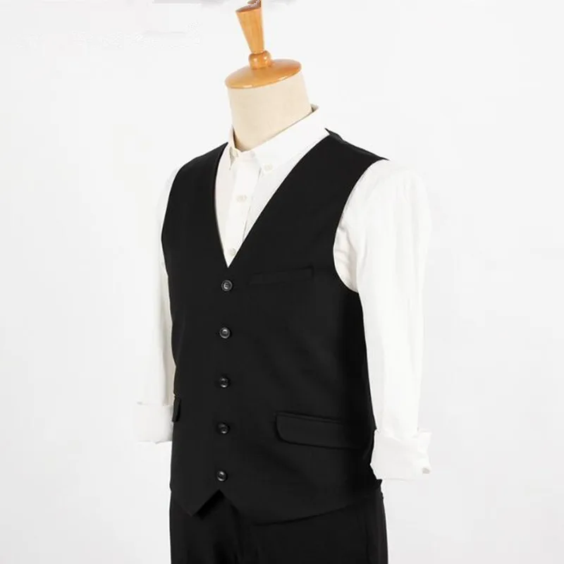 Suit ma3 jia3 Men Black Suit Vest Waistcoat latest Style Classic Vests