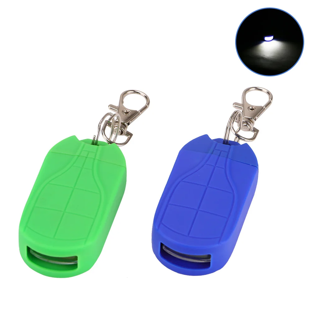 

Sanyi Mini COB LED Keychain Flashlight Magnetic Suction Switch Key Chain Pocket Light Lantern Tactical Torch Built-in 2*CR2032