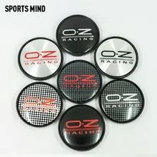 4 Pçs/lote 14 CORES 63 MILÍMETROS OZ Racing Car Centro de Roda Hub Caps Emblema Do Carro Emblema Logotipo Cap Centro Da Roda etiqueta do carro styling acessórios