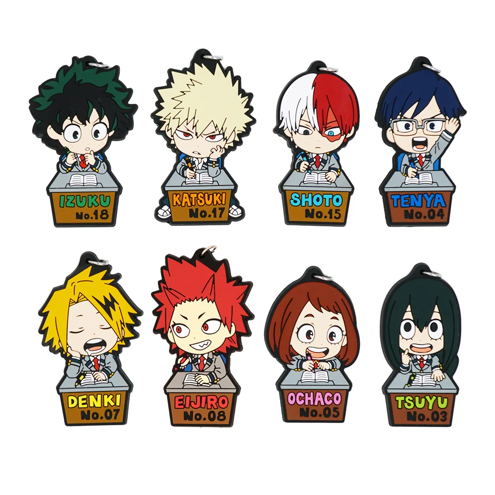 My Hero Academia Anime Boku No Hero Academia Izuku Midoriya Katsuki Bakugo Rubber Keychain Japanese Anime Keychain Animekeychain Rubber Aliexpress