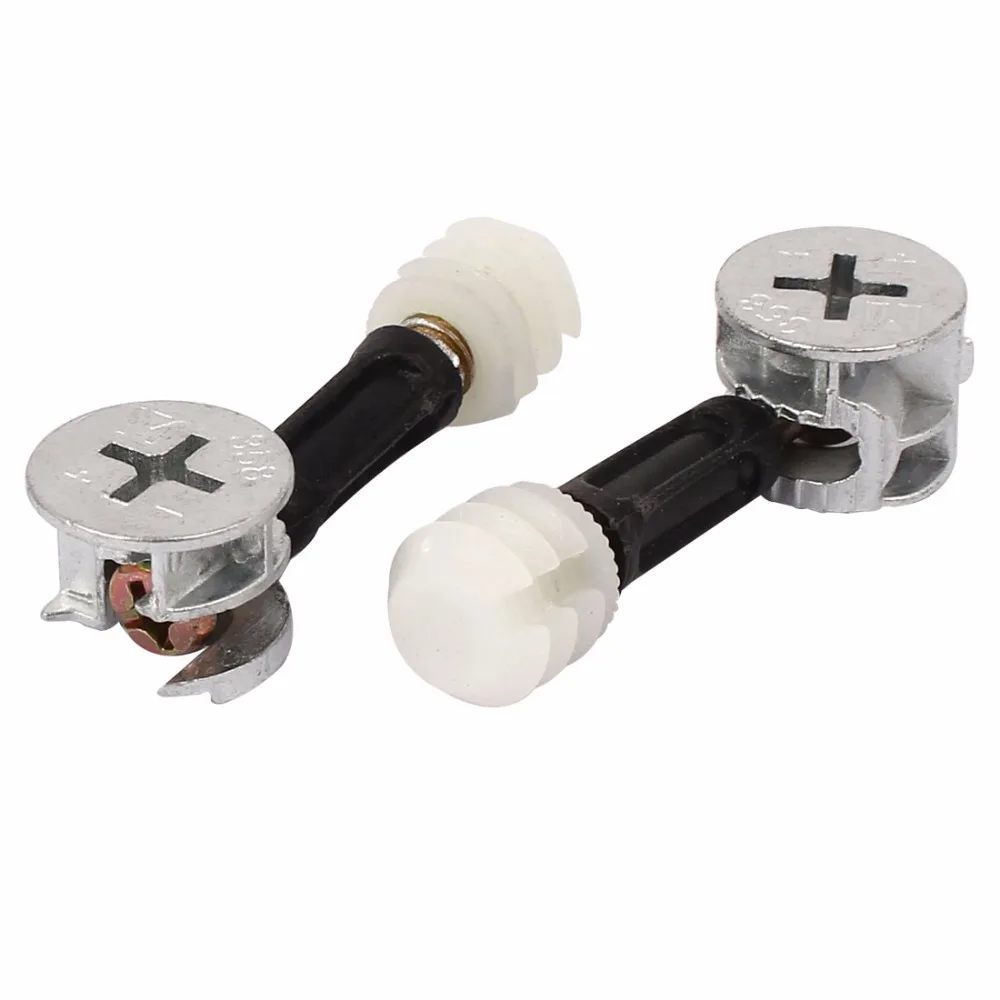 Uxcell Hot Sale 20 Sets M6x35mm Office Furniture Connecting Dowel Pre-inserted Nut Eccentric Cam Fitting Metal, Plastic Uxcell Hot Sale 20 Sets M6x35mm Office Furniture Connecting Dowel Pre-inserted Nut Eccentric Cam Fitting Metal, Plastic