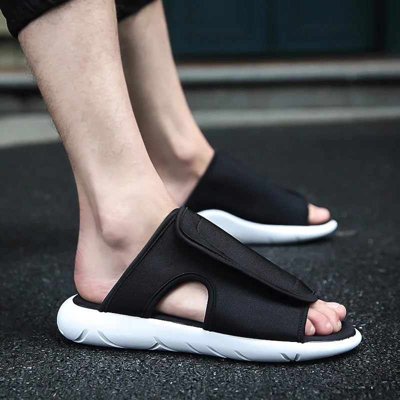 

New Outdoor men slippers 2017 hook loop designer men shoes summer casual beach flip flops men shoe Y3 sandals KAOHE SANDALS
