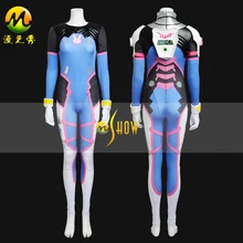 Game D.VA Costume Female/Women/Girls/Lady Halloween Cosplay d.va Zentai Catsuit Custom Spandex Digital Print D VA Bodysuit