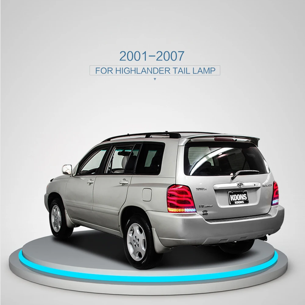 Светодиодный задний фонарь в сборе для Toyota Highlander 2001 2003 2004 2005 2006 2007|Фара авто сборе|