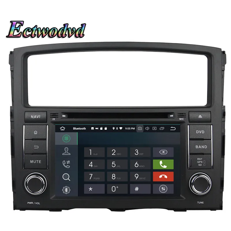 Sale Ectwodvd Octa Core 4G RAM 64G ROM Android 9.0 Car Multimedia DVD Player GPS HeadUnit for Mitsubishi PAJERO V97/V93 (2006-2011) 9