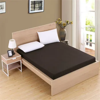 

Color Mattress Protector with Elastic White/black Waterproof Mattress Cover Pad Baby Fitted Sheet Protection