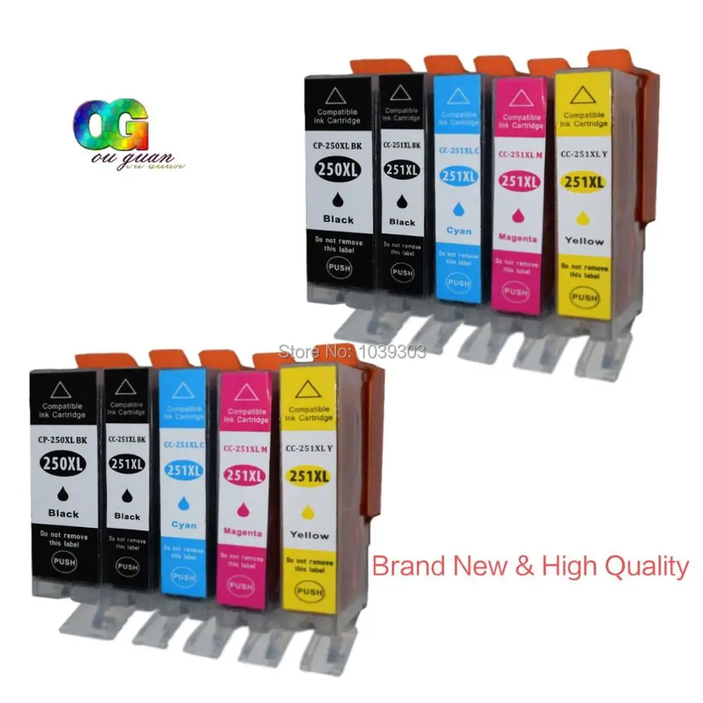 Совместим с PGI-250 картридж чернилами для canon IP7220 IP8720 MX922 MX722 MG5420 MG5422 MG5520 MG6320 MG6420 MG7120 |