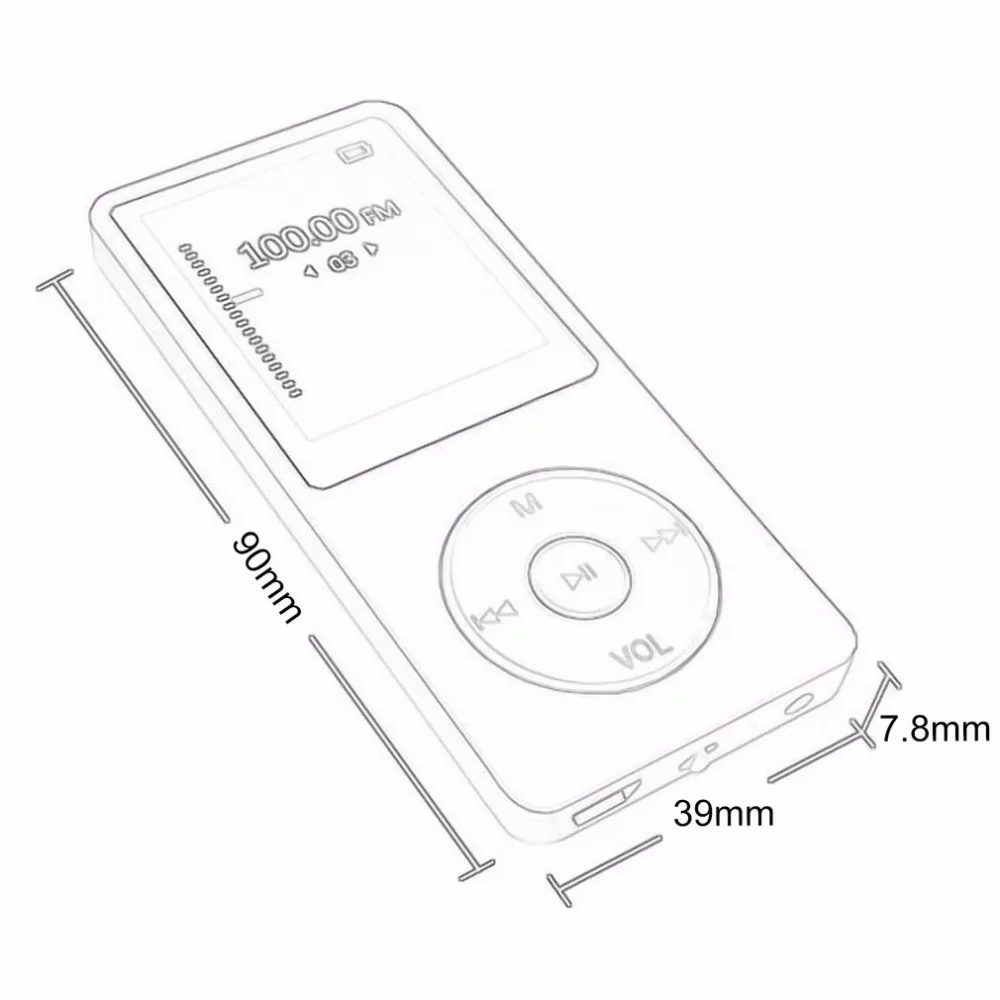 Large Memory Capacity MP3 Player Support 64GB Music Media Player Portable Voice Recorder FM Radio Player Drop Shipping Large Memory Capacity MP3 Player Support 64GB Music Media Player Portable Voice Recorder FM Radio Player Drop Shipping