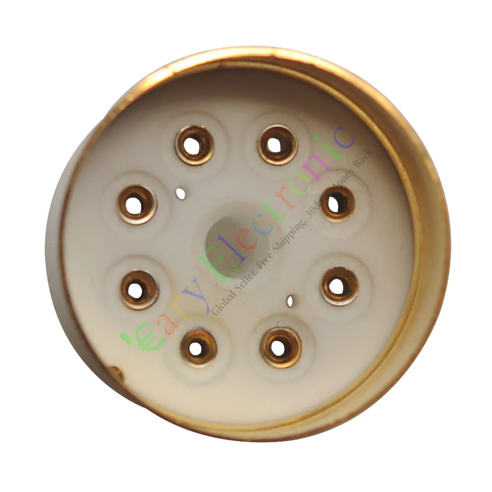 Оптом и в розницу 20 шт 8Pin золото бакелит гнезда вакуумных трубок Saver base Fr 6L6 EL34 KT88