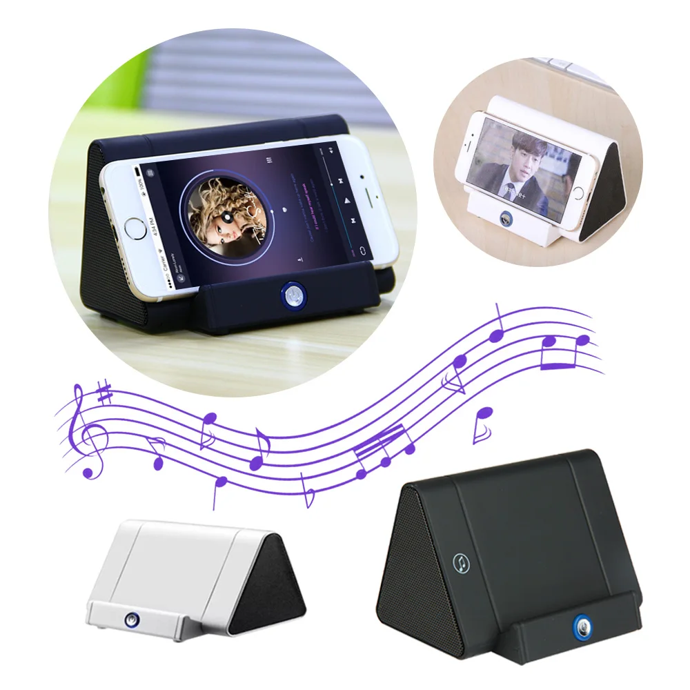 Mini Wireless Induction Speaker Portable Sensing Speakers For Phone Sensors Audio Amplifier with Stand Super Bass Loudspeaker