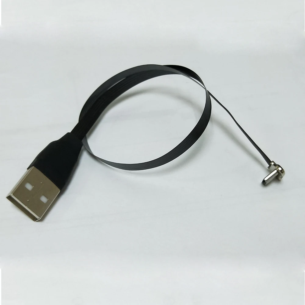 25 см плоский FPV ультра тонкий супер мягкий низкопрофильный прямоугольный Micro USB 90 градусов к usb 2,0 Мужской FPC ленточный кабель для зарядки и передачи данных