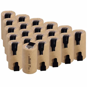 

20 pcs SC 2200mah 1.2v battery NICD rechargeable batteries for makita bosch B&D Hitachi metabo dewalt for emergency light toy
