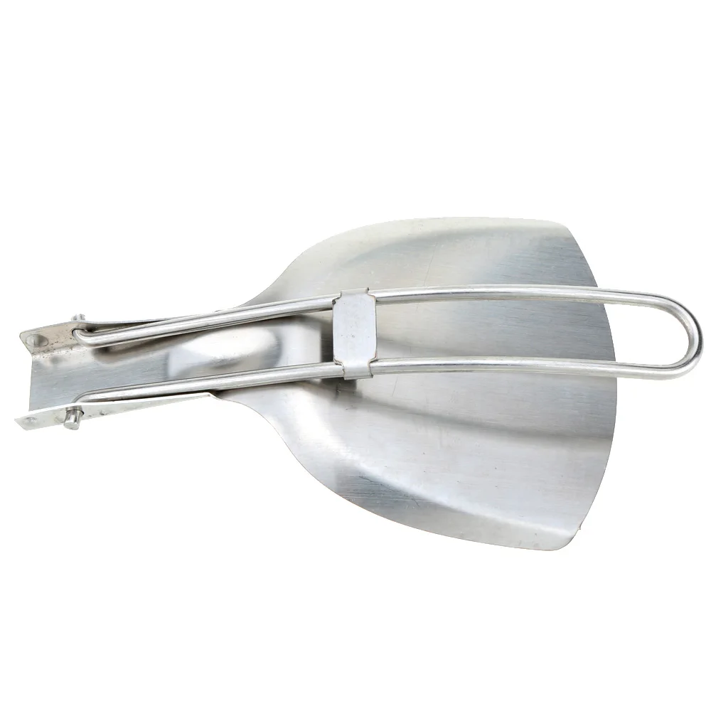 Наружная Складная посуда для пикника металлическая кулинарная лопатка лопаты Складная лопата из нержавеющей стали для кемпинга