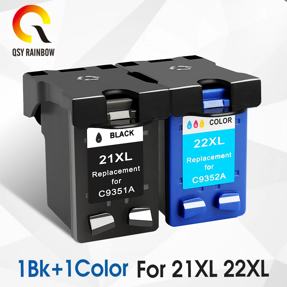 QSYRAINBOW пополнен чернильный картридж Замена для HP 21xl 22 21 hp21 с чернилами hp Deskjet F2180 F2280