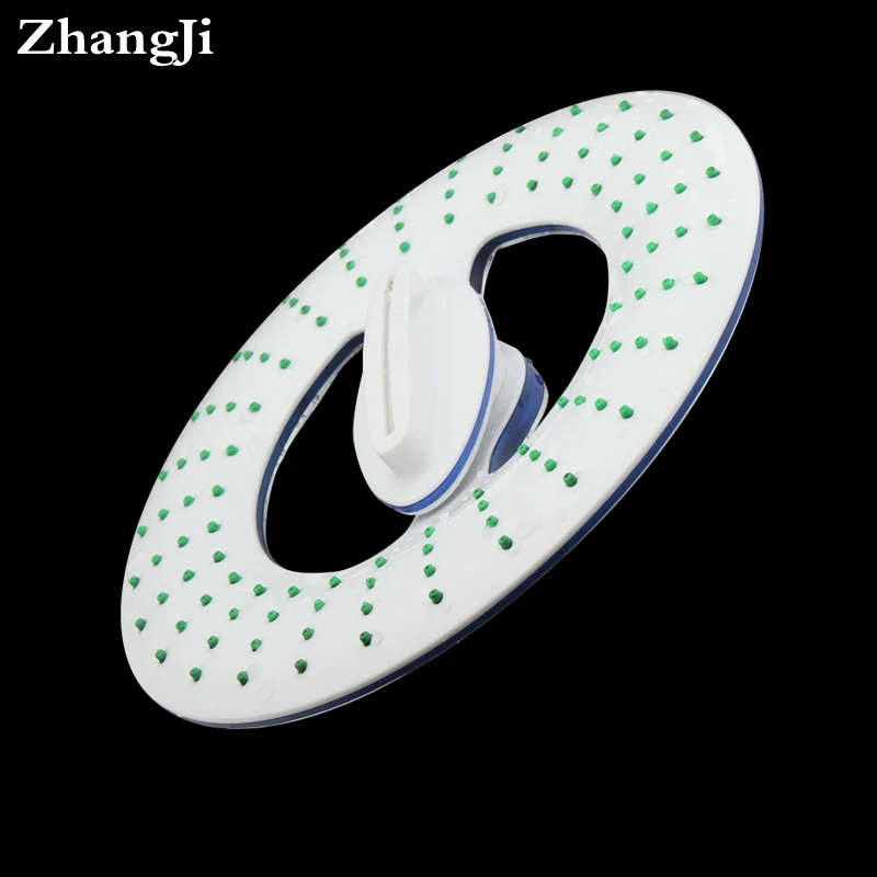 Kopen ZhangJi Grote ABS Top Douchekop Symmetrisch Ontwerp Ronde Waterval Bad Regen Hoofd Grote Witte Panel Regendouche Heads