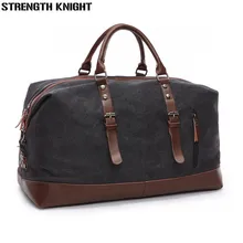 Холст Кожа Для мужчин дорожные сумки нести на Чемодан сумка Для мужчин Duffel сумки для путешествий Tote Большой выходные сумка ночь мужской сумки