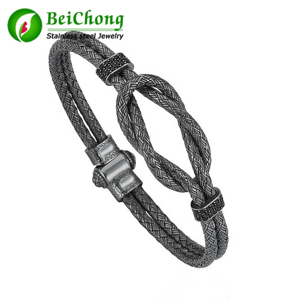 (10 pieces/lot) Atolyestone Anchor Bracelet Men's Artillery Bangles In High Quality 316L Stainless Steel Men | Украшения и