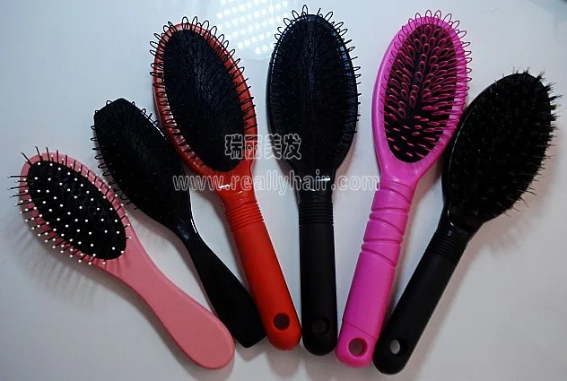 

Wig comb wood to bristle anti-static comb