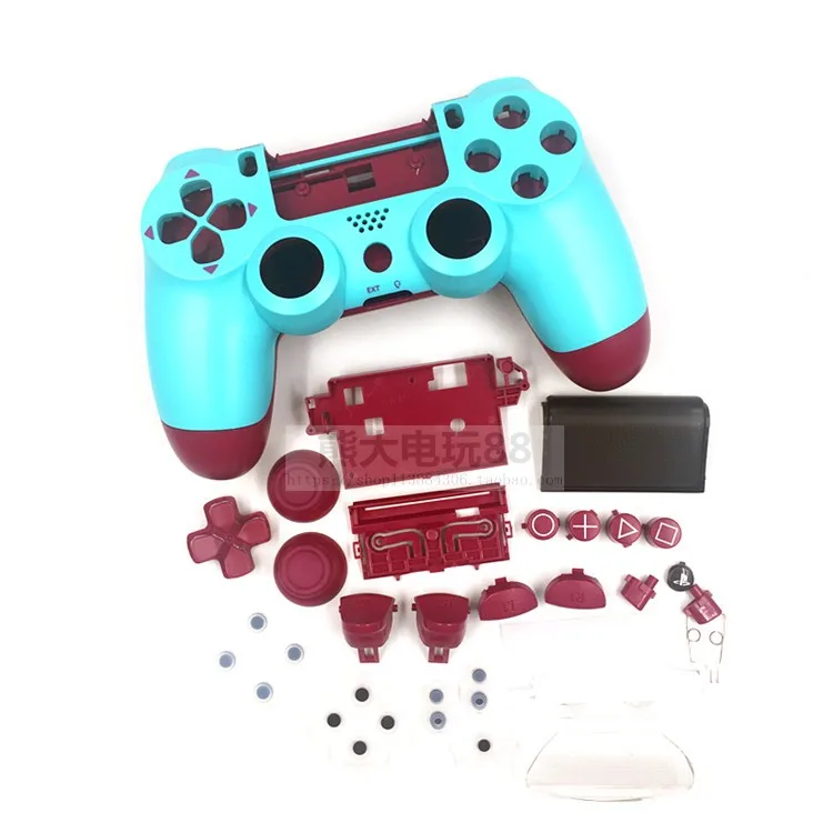 

limited edition color replacement case housing for ps4 slim pro 4.0 jdm-040 wireless controller with light touch