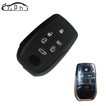 

Silicone Car Cover Smart Key Case For TOYOTA Vellfire Sienna Alphard Previa RAV4 FOB Shell Remote 5 6 Button Keyless Free Ship