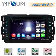Android 6.0 Окта основные 2 ГБ RAM 32 ГБ ROM Dvd-плеер Автомобиля радио Стерео GPS Для Chevrolet Express Хода Tahoe Suburban HHR Равноденствия
