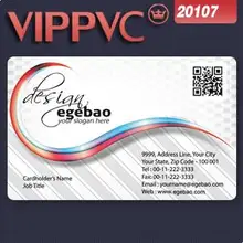 A20107 Тонкая матовая деловая открытка с печатным текстом ПВХ Карта